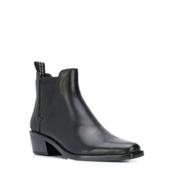 DKNY Chelsea black leather booties 10US - Picture 4 of 5